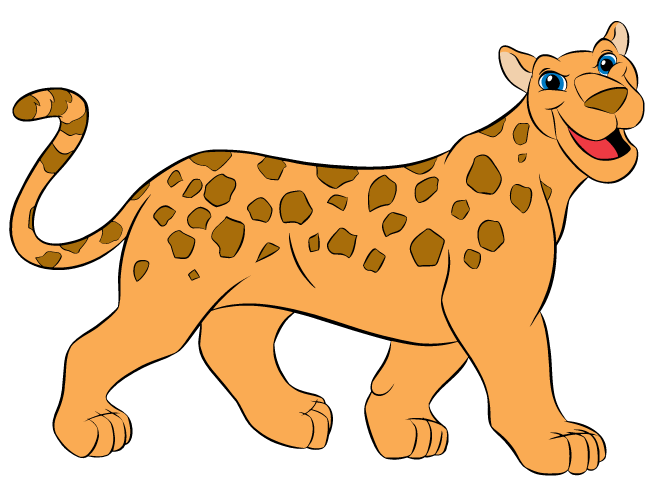 a cartoon of a jaguar